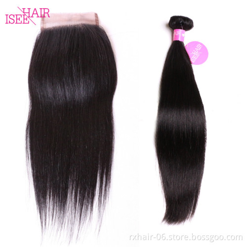 Closure 4X4 Brazilian Straight Closure Hair Raw Unprocessed Virgin Brazilian Hair